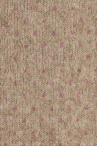 Possum Merino Two Tone Button Cardigan Mocha