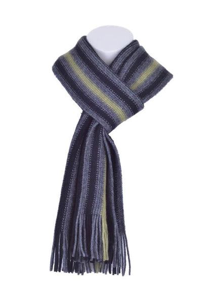 Possum Merino Wide Offset Stripe Scarf