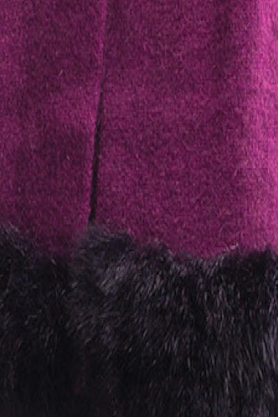 Possum Merino Fur Trim Cape