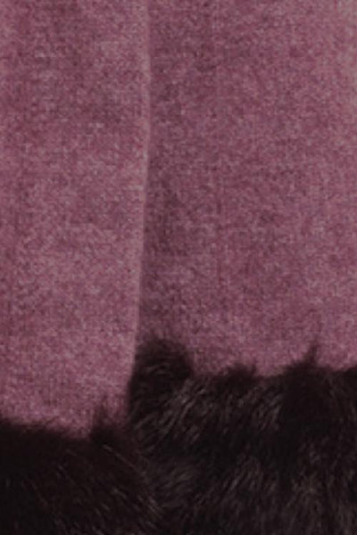 Possum Merino Fur Trim Cape