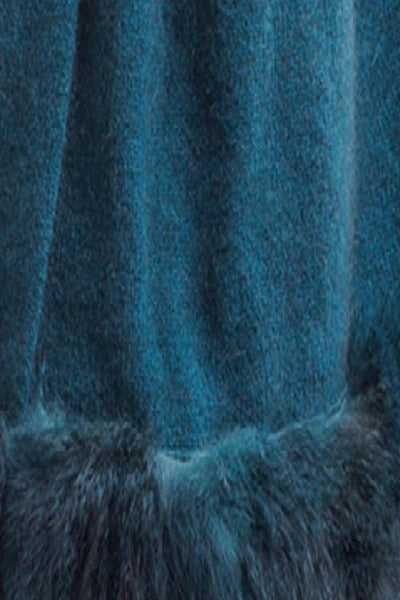 Possum Merino Fur Trim Cape