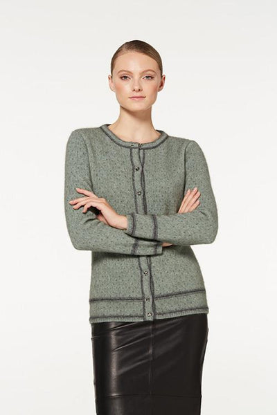 Possum Merino Two Tone Cardigan