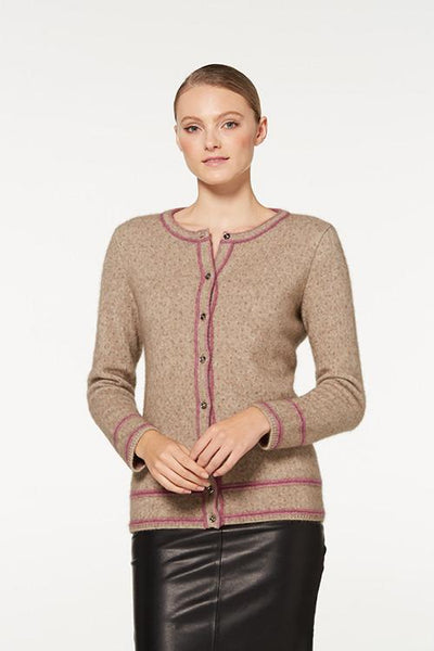 Possum Merino Two Tone Cardigan