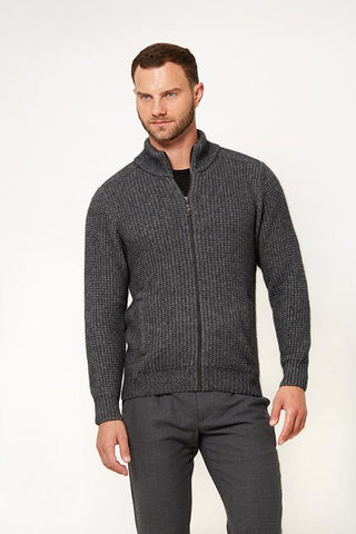 Possum Merino Zip Jacket with Pockets