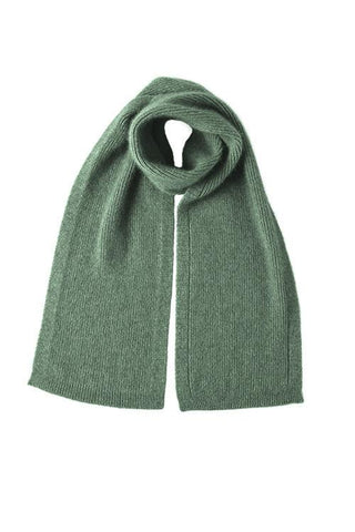 Possum Merino Fine Rib Scarf Mint