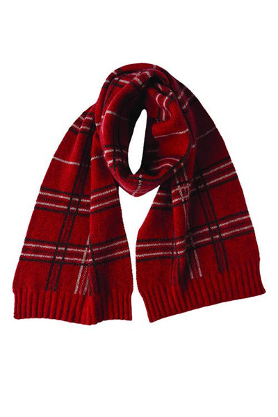 Possum Merino Broad Check Scarf