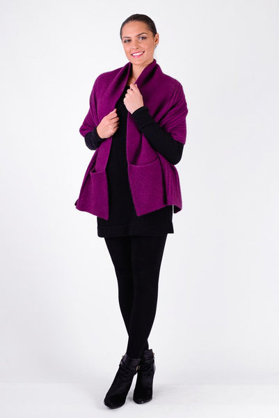 Possum Merino Wrap with Pockets
