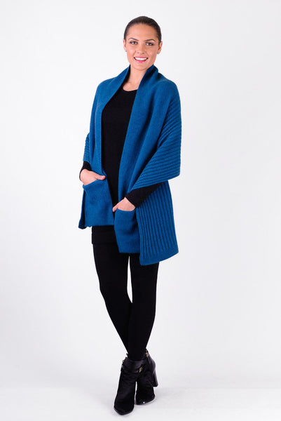 Possum Merino Wrap with Pockets