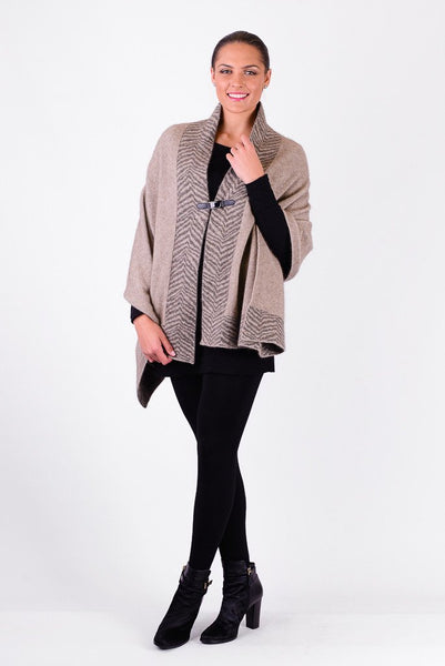 Possum Merino Safari Wrap with Buckle
