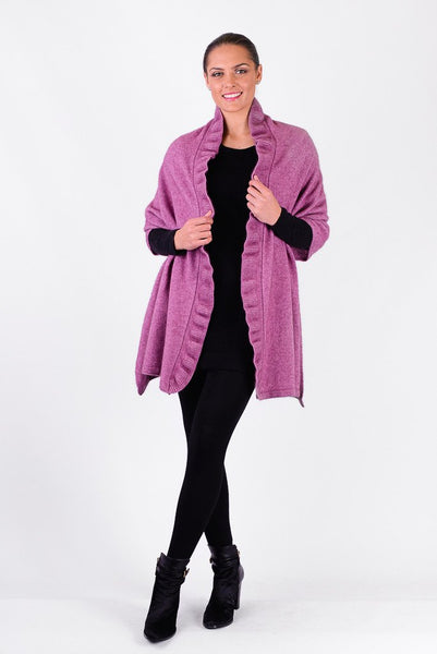 Possum Merino Ruffle Shrug Wrap