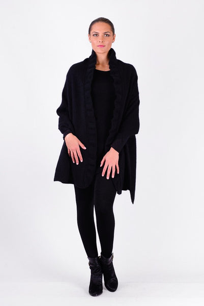 Possum Merino Ruffle Shrug Wrap