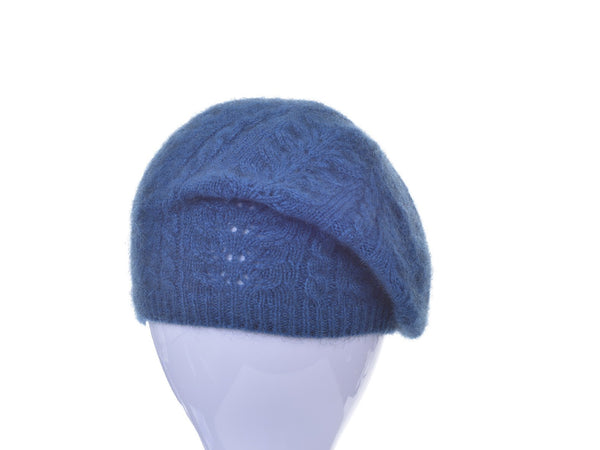 Blue Merino Beret