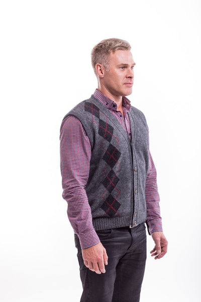 Pewter merino vest