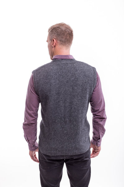 Pewter merino vest