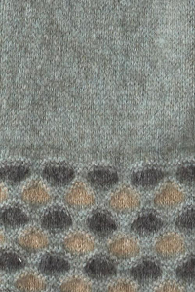 Possum Merino Wave Trim Glove Mint